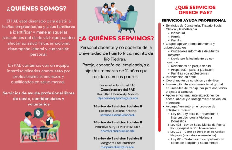 Brochure Programa de Apoyo al Empleado y su Familia Inmediata (PAE) - Página 2